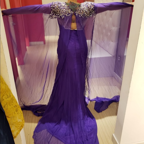 Game of Thrones Cape Dress - Queens Style Sz 12 - Picture 6 of 8